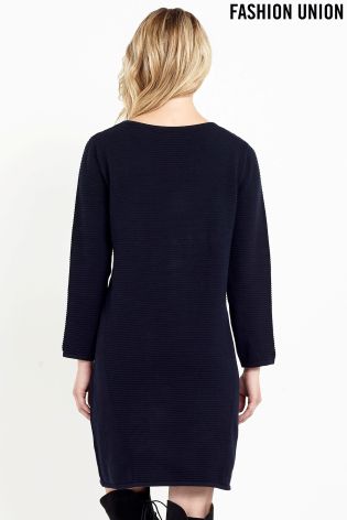 Fashion Union Ribbed Dress